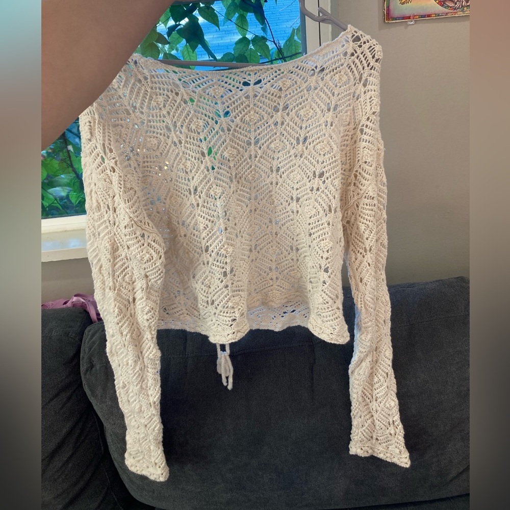 American eagle crochet sweater